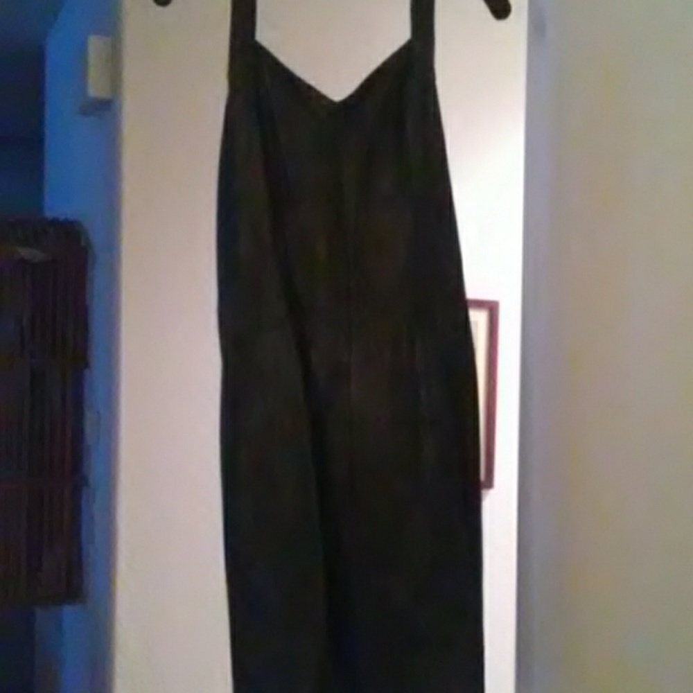 Black leather halter dress, make me an offer